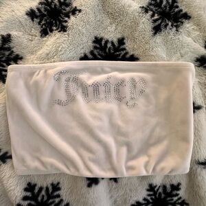 juicy couture white tube top